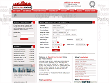 Tablet Screenshot of capitalcarrentals.com